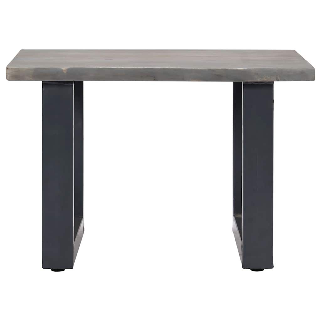 Tavolino da Salotto con Bordi Vivi 60x60x40 cm Massello Acacia vidaXL