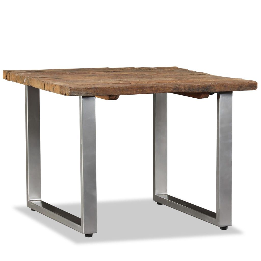 Tavolino da Salotto in Legno Massello Recuperato 55x55x40 cm vidaXL