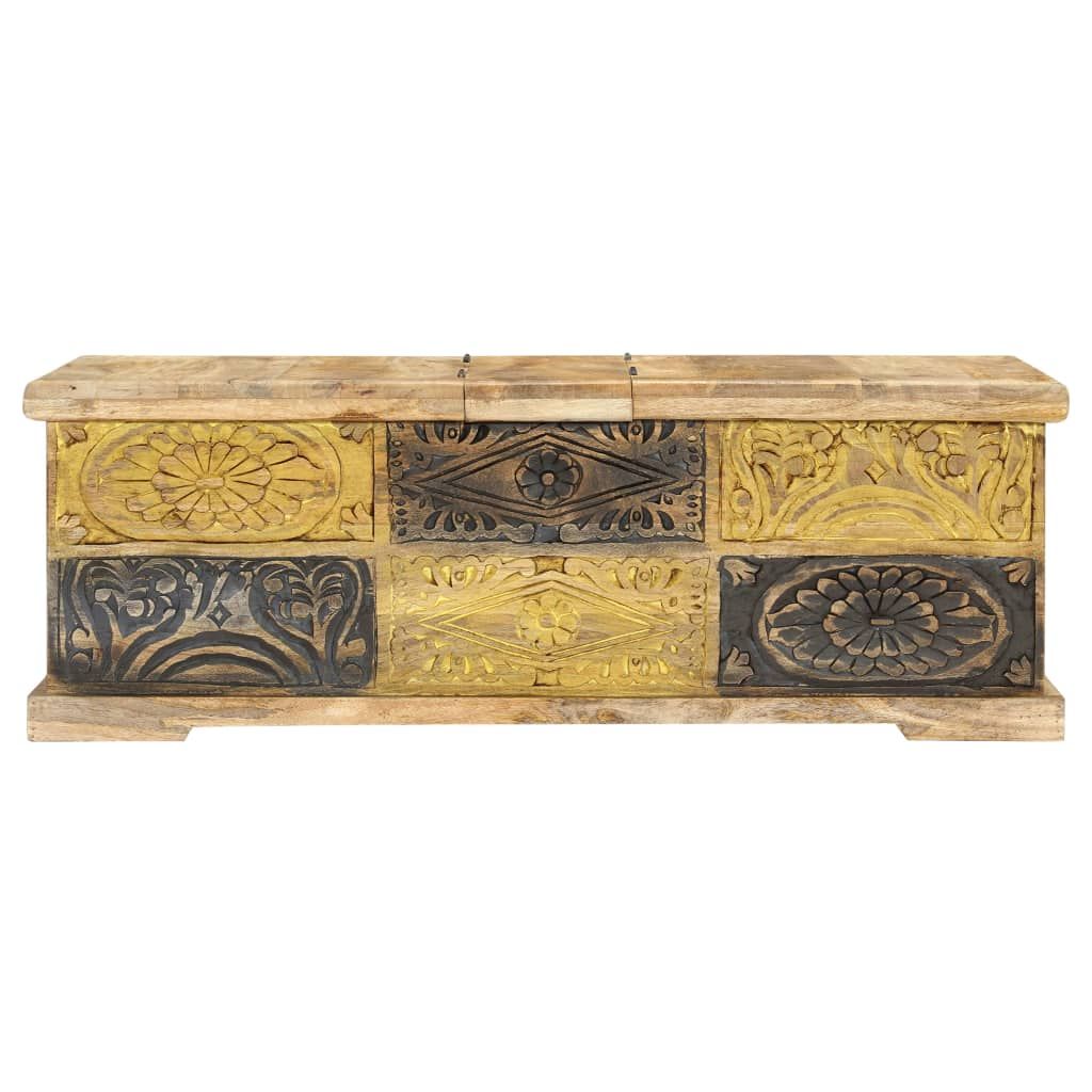 Tavolino da Salotto 100x50x35 cm in Legno Massello di Mango vidaXL