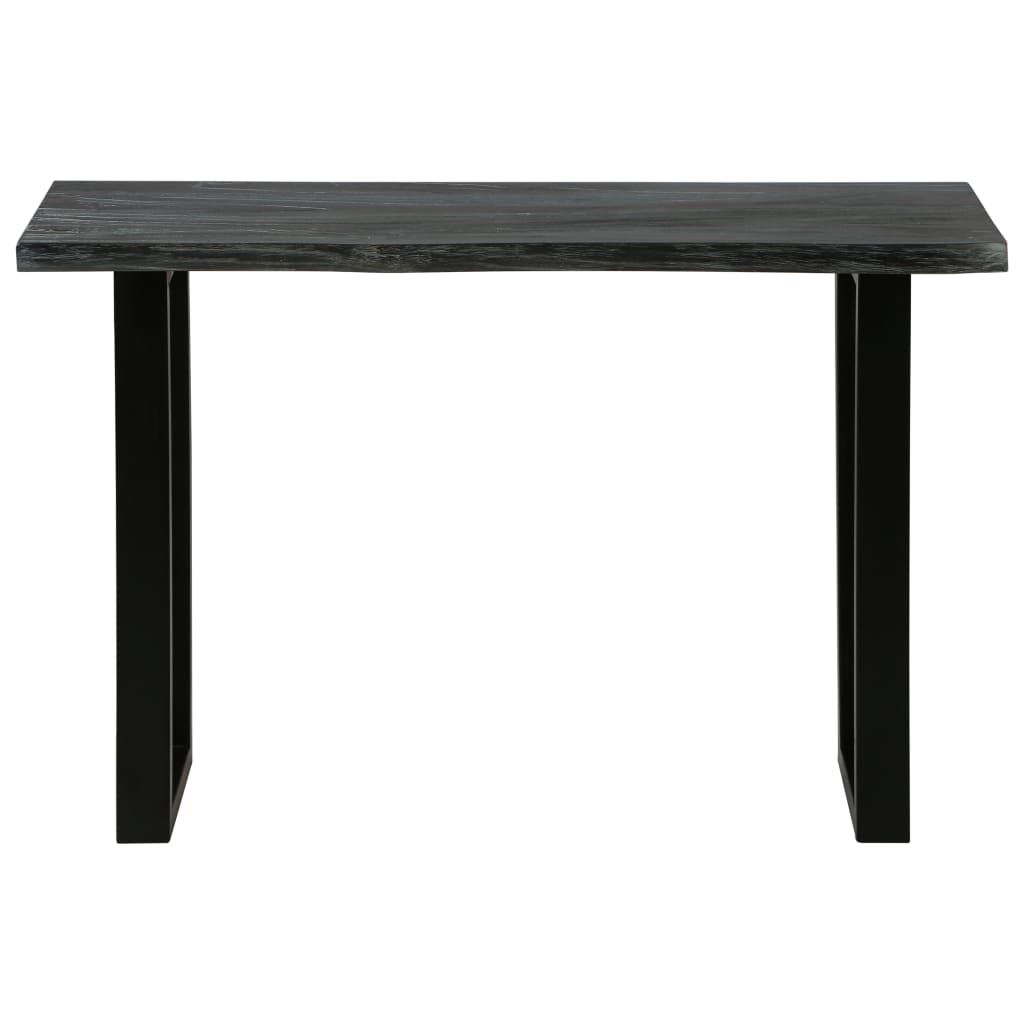 Tavolo Consolle in Legno Massello di Mindi 110x35x75 cm Grigio vidaXL