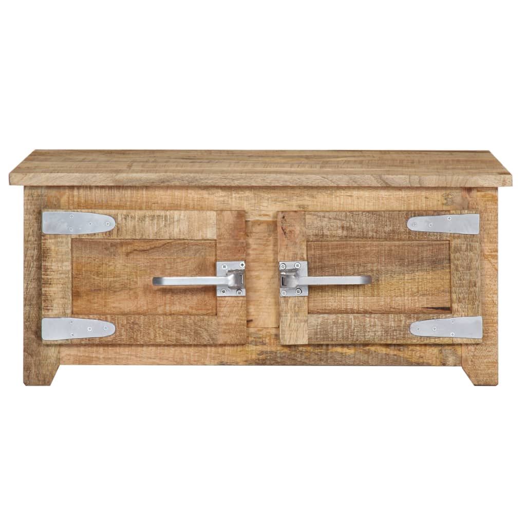 Tavolino da Salotto 70x70x30 cm in Legno Massello di Mango vidaXL