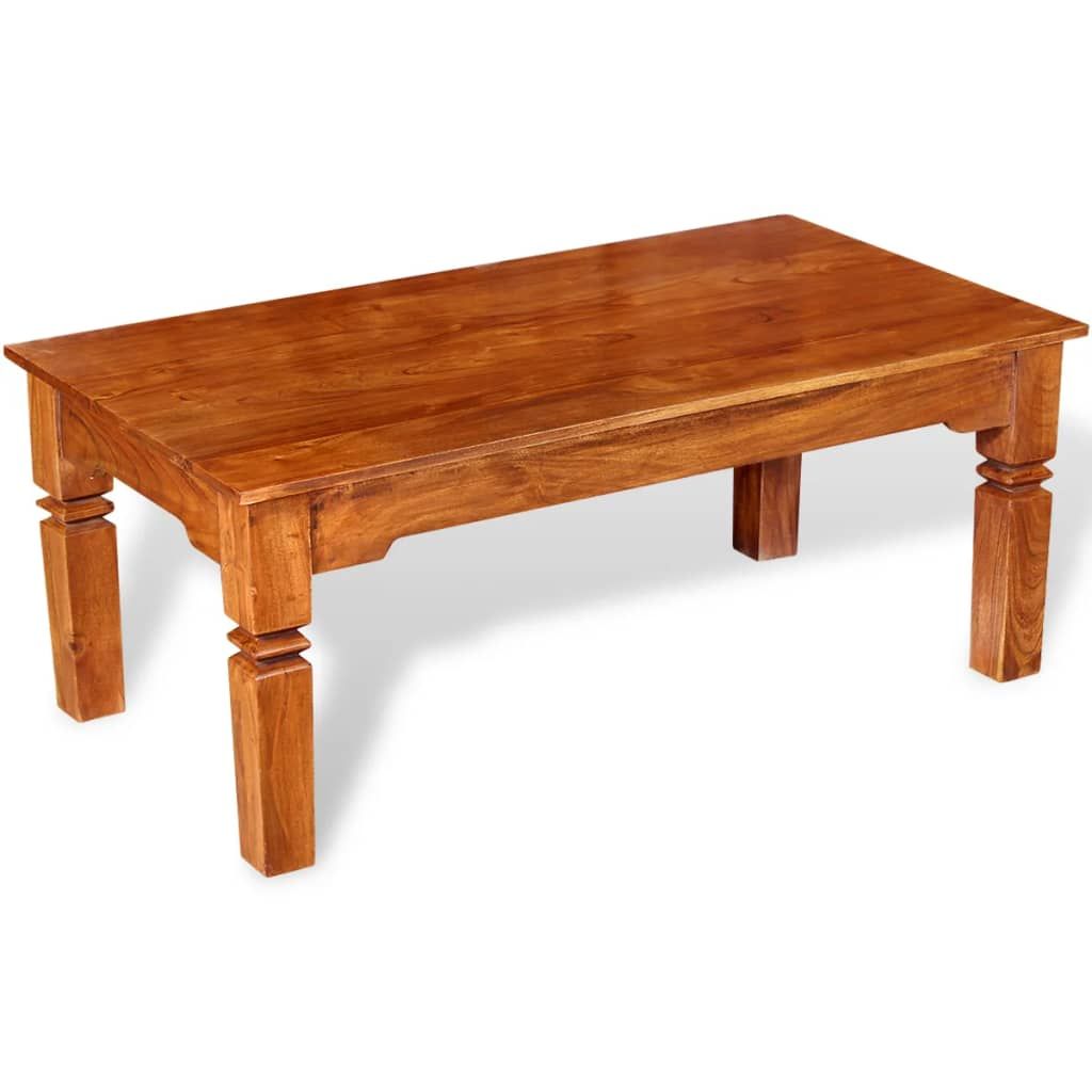 Tavolino da Salotto in Legno Massello 110x60x45 cm vidaXL