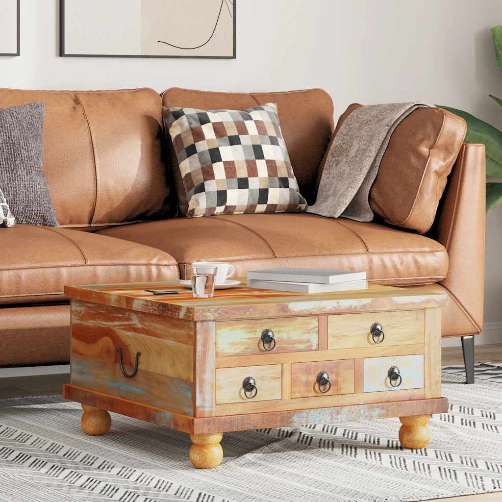 Tavolino da Salotto in Legno di Recupero 70x70x38 cm vidaXL