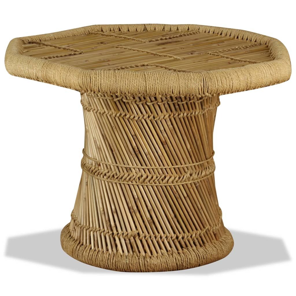 Tavolino da Salotto in Bambù Ottagonale 60x60x45 cm vidaXL