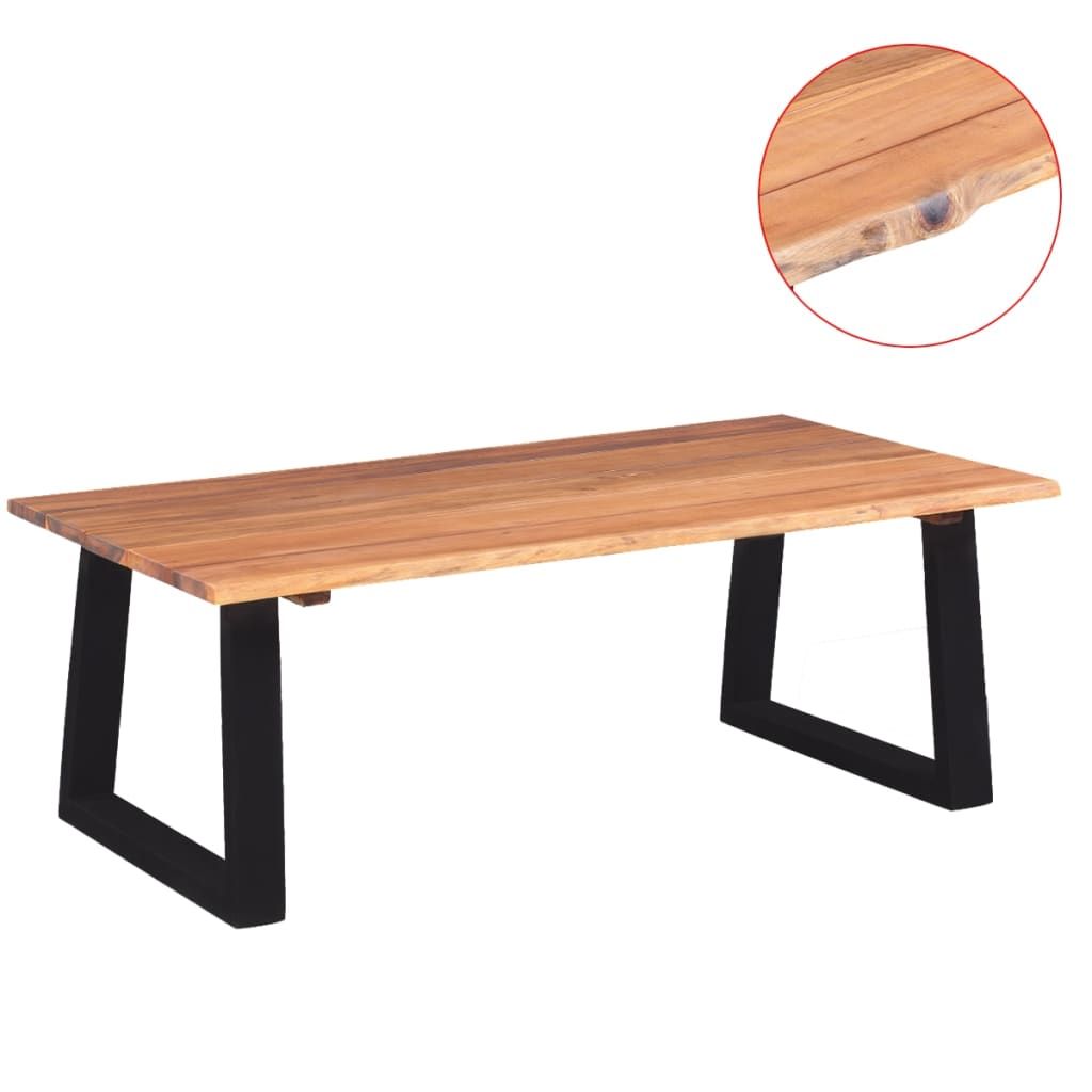 Tavolino da Salotto in Legno Massello di Acacia 110x60x40 cm vidaXL