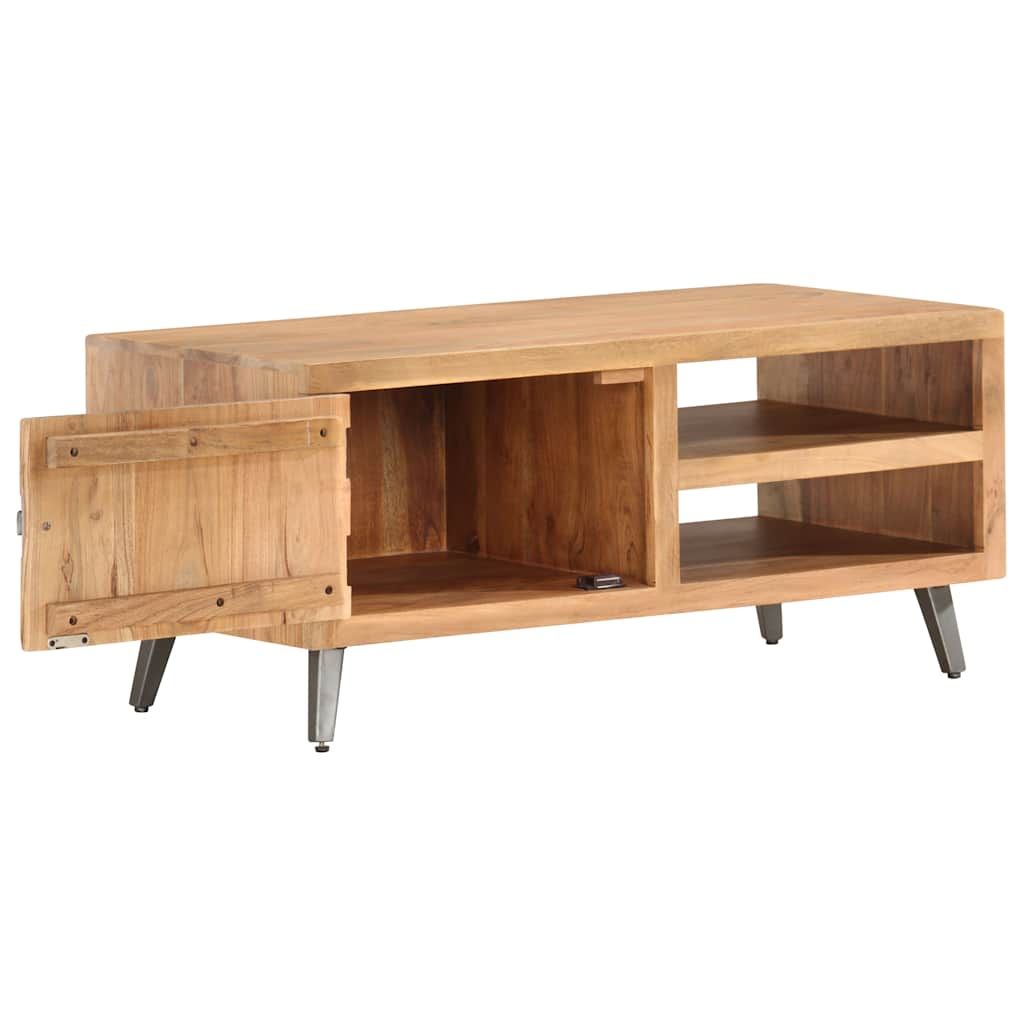 Tavolino da Caffè 90x45x40 cm in Legno Massello di Acacia vidaXL