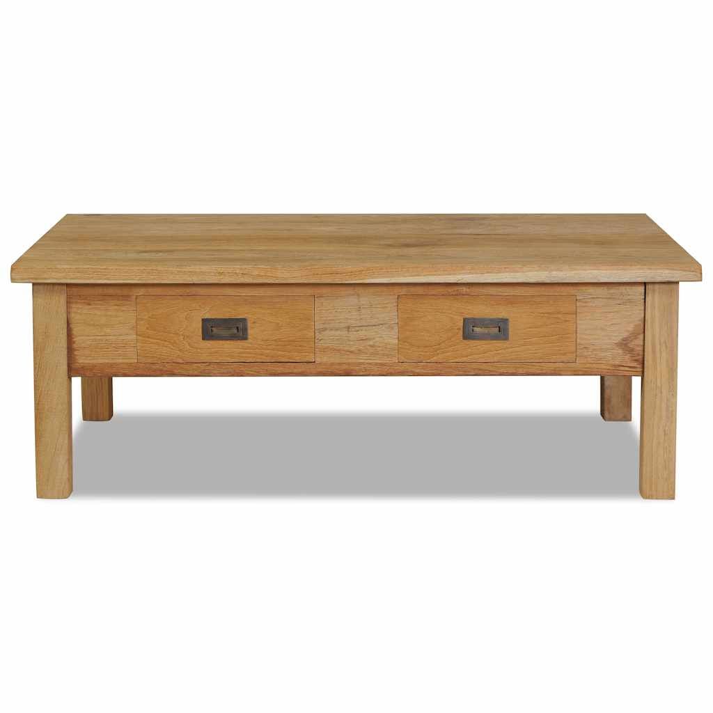 Tavolino da Salotto in Legno Massello di Teak 100x60x35 cm vidaXL