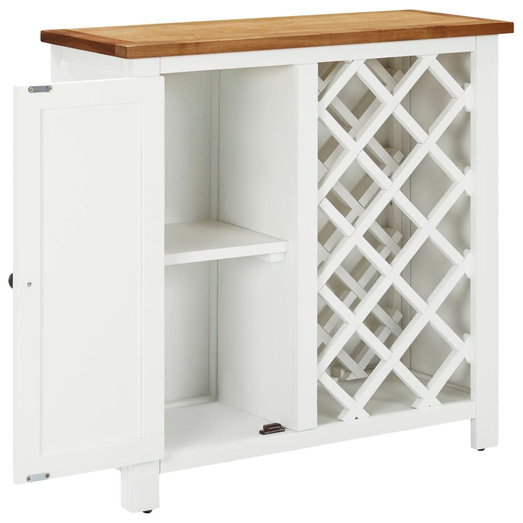 Cantinetta dei Vini 80x32x80 cm Legno Massello di Rovere vidaXL