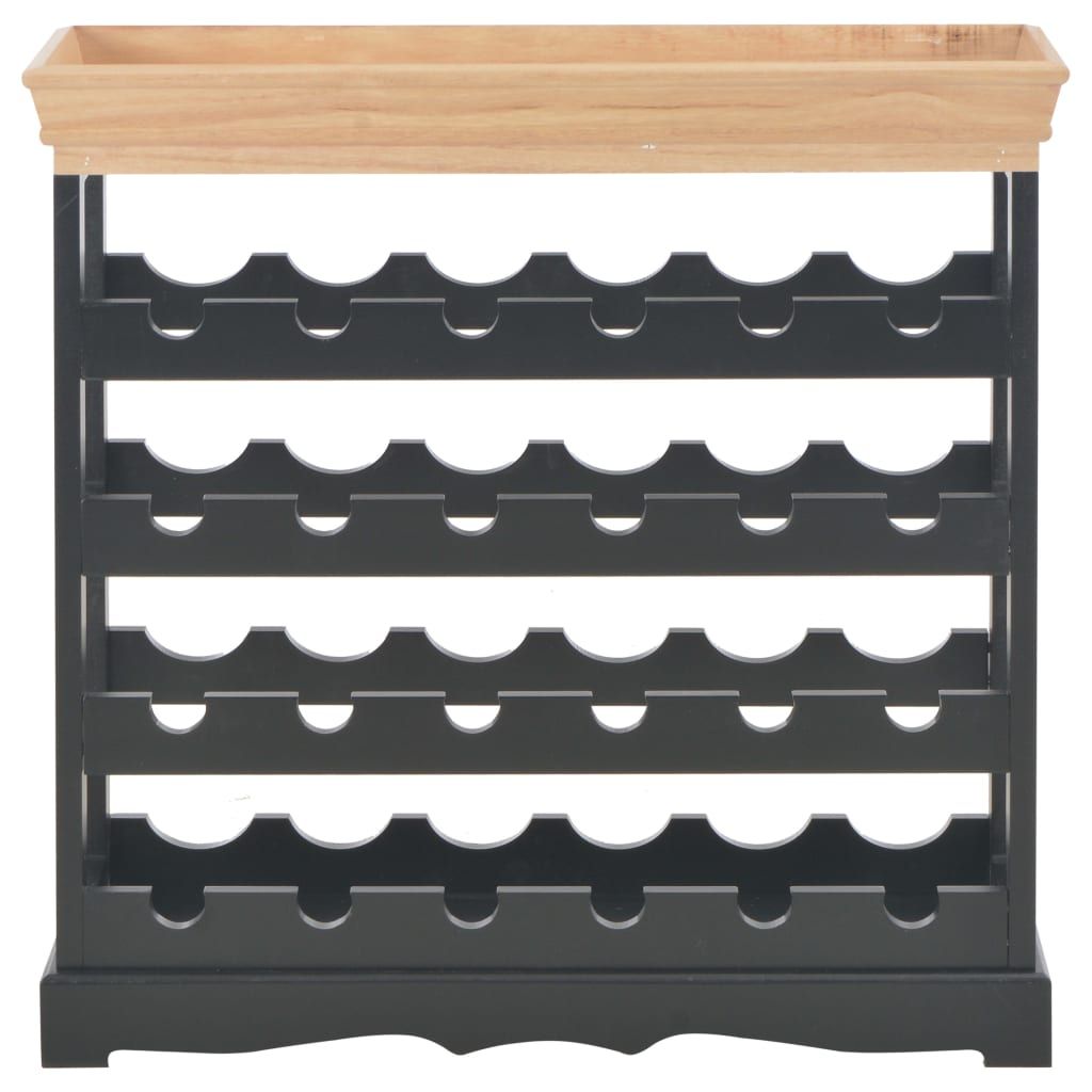Mobile Portavini Nero 70x22,5x70,5 cm in MDF vidaXL