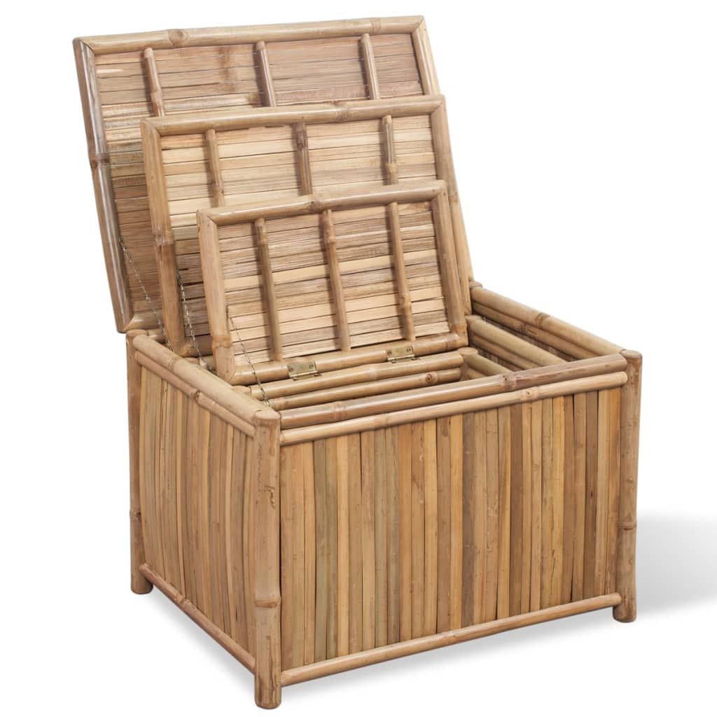 Scatole Portaoggetti Set 3 pz in Bambù vidaXL