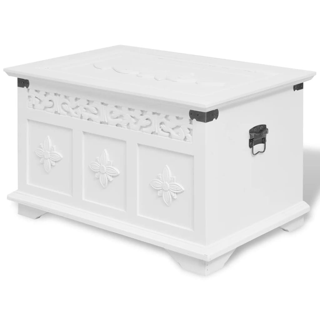 Set 2 Pezzi Cassapanche Bianche vidaXL