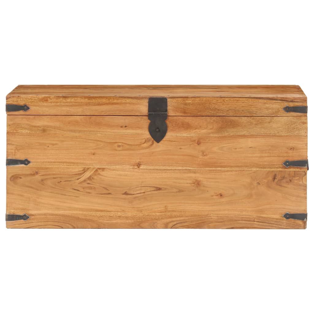 Baule 90x40x40 cm in Legno Massello di Acacia vidaXL