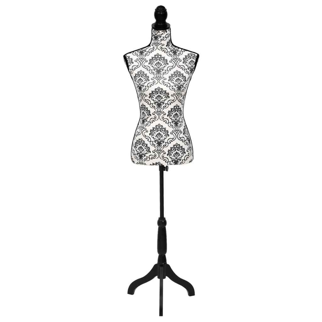 Busto Sartoriale Donna Bianco e Nero vidaXL