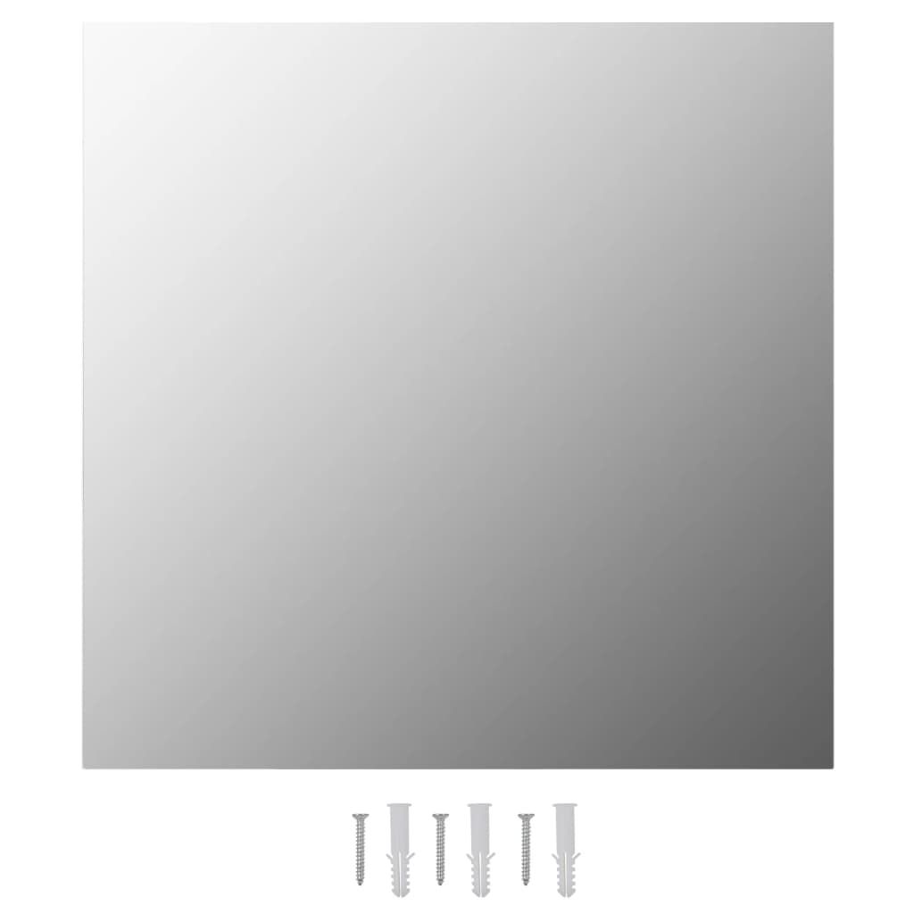 Specchi da Parete 2 pz 60x60 cm Quadrati in Vetro vidaXL