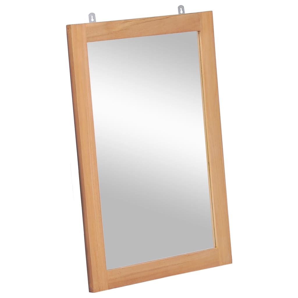 Specchio da Parete in Legno Massello di Teak 50x70 cm vidaXL