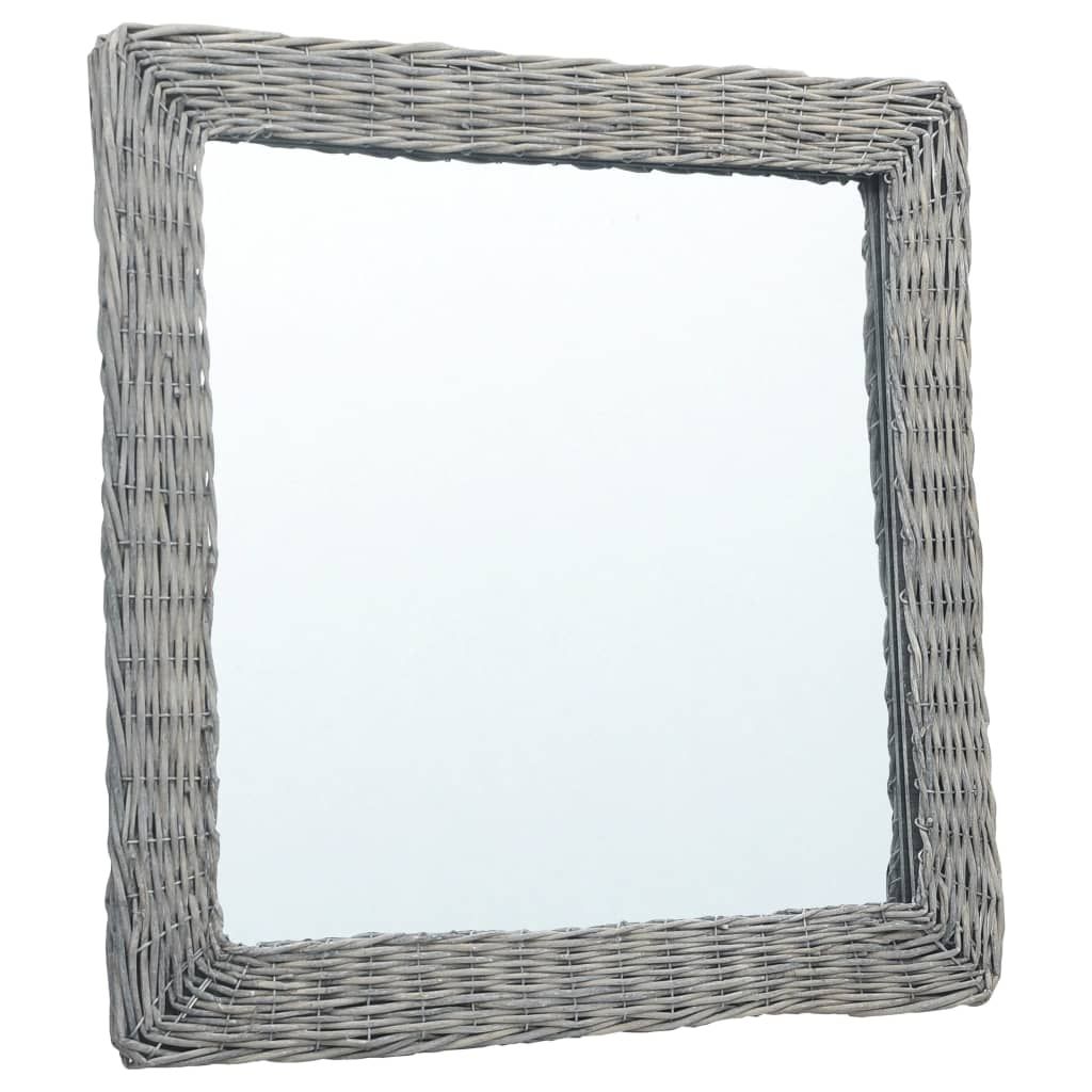 Specchio 50x50 cm in Vimini vidaXL