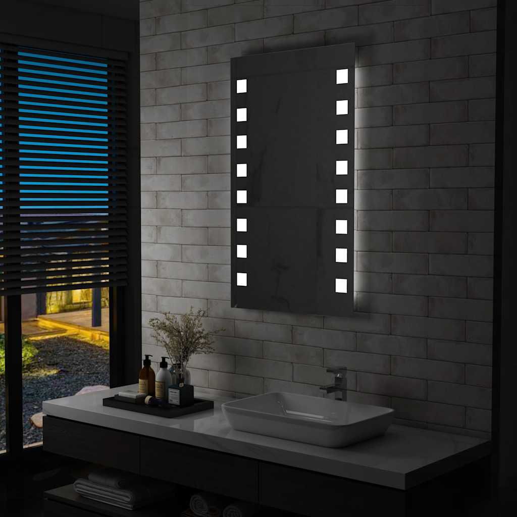 Specchio da Parete a LED per Bagno 60x100 cm vidaXL
