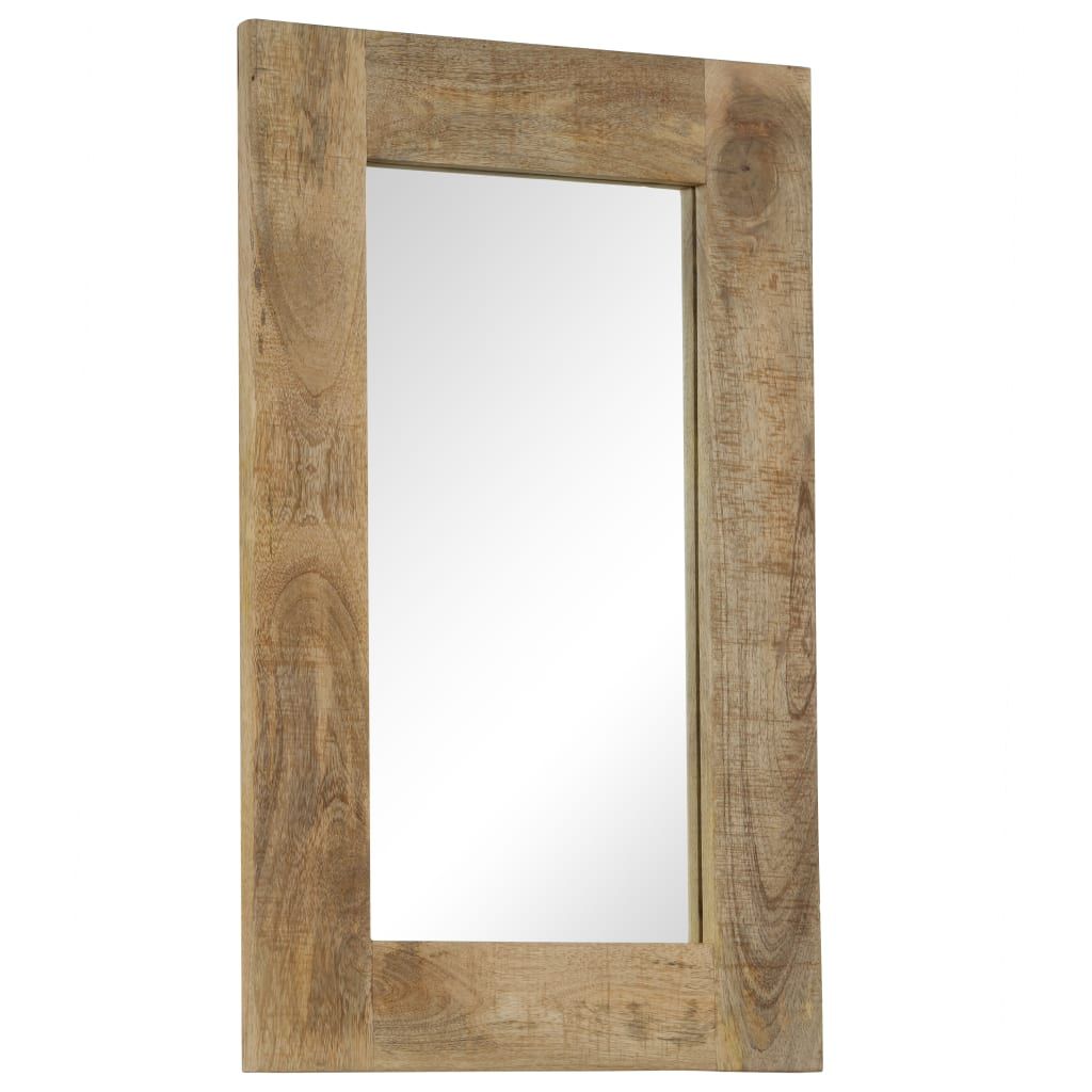Specchio in Legno Massello di Mango 50x80 cm vidaXL