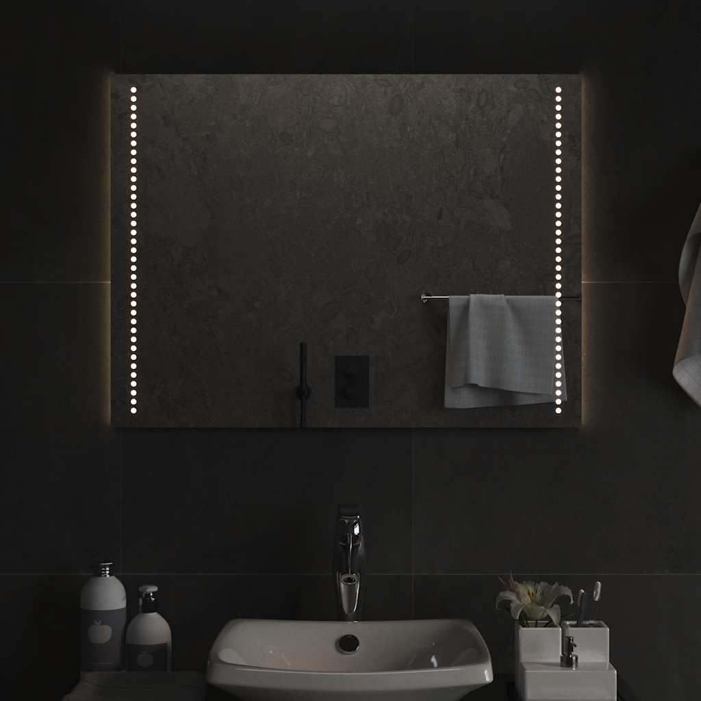 Specchio da Bagno con Luci LED 80x60 cm vidaXL