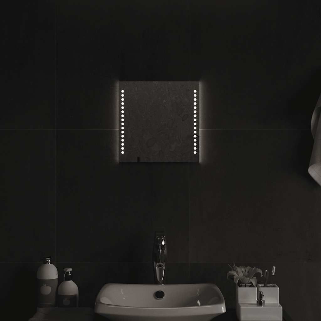 Specchio da Bagno con Luci LED 30x30 cm vidaXL