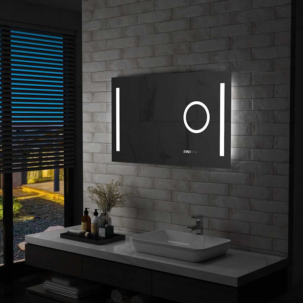 Specchio LED da Bagno con Sensore Tattile 100x60 cm vidaXL