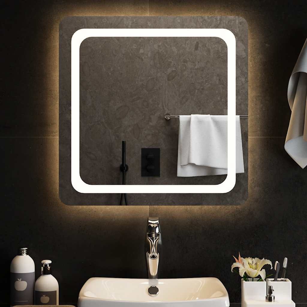 Specchio da Bagno con Luci LED 60x60 cm vidaXL