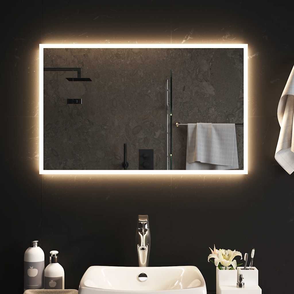 Specchio da Bagno con Luci LED 80x50 cm vidaXL