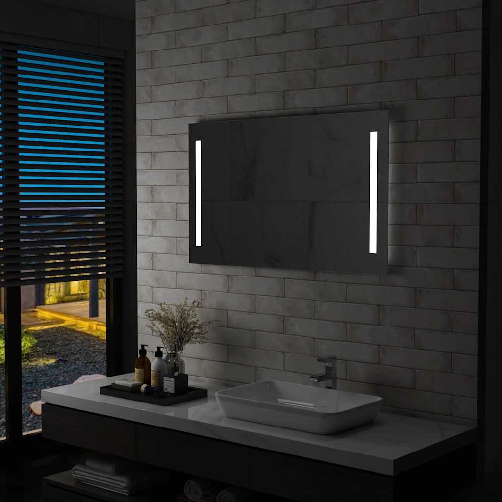 Specchio da Parete a LED per Bagno 100x60 cm vidaXL