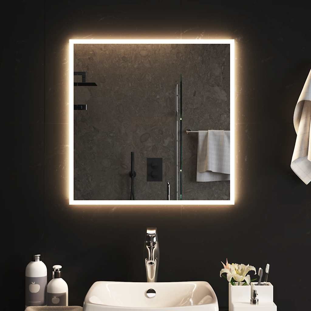 Specchio da Bagno con Luci LED 60x60 cm vidaXL