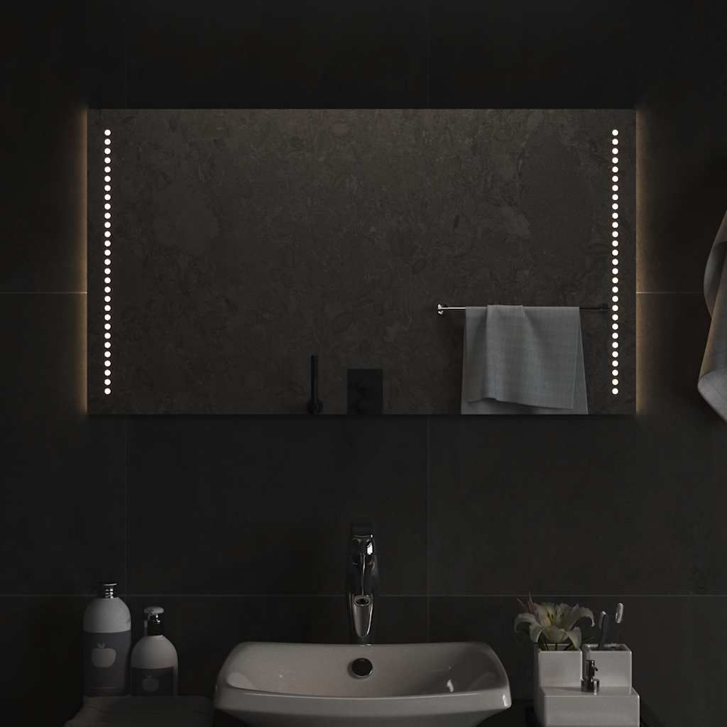 Specchio da Bagno con Luci LED 90x50 cm vidaXL