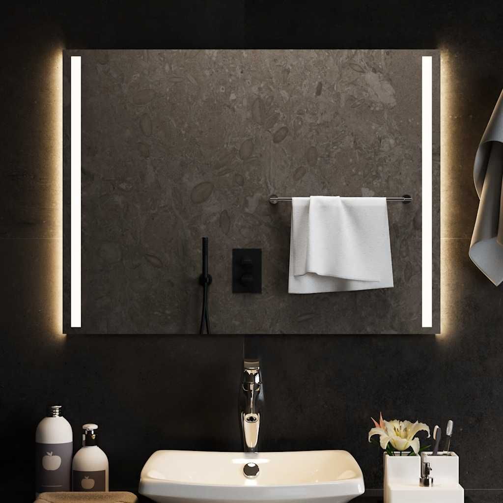 Specchio da Bagno con Luci LED 80x60 cm vidaXL