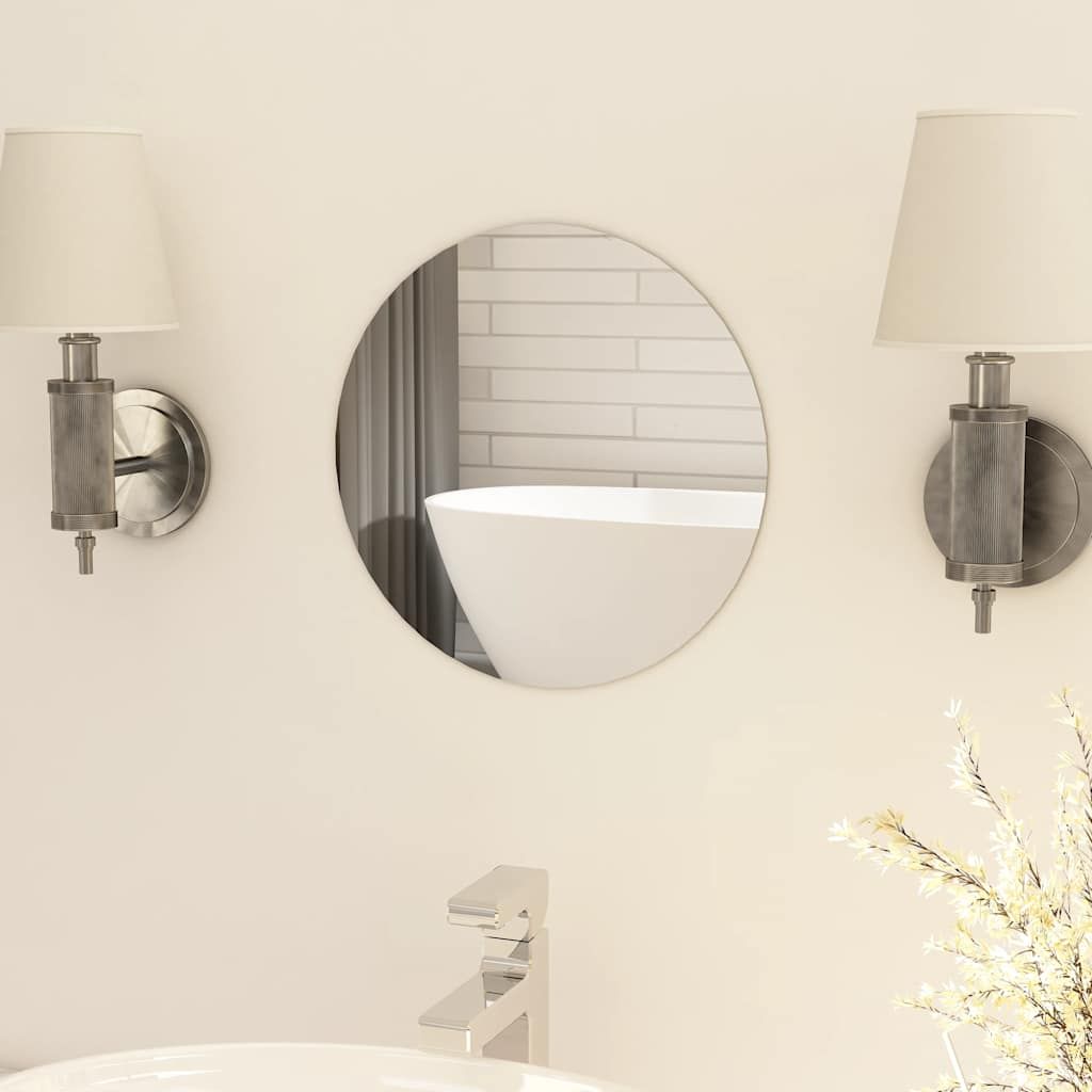 Specchio Senza Cornice Rotondo 30 cm in Vetro vidaXL