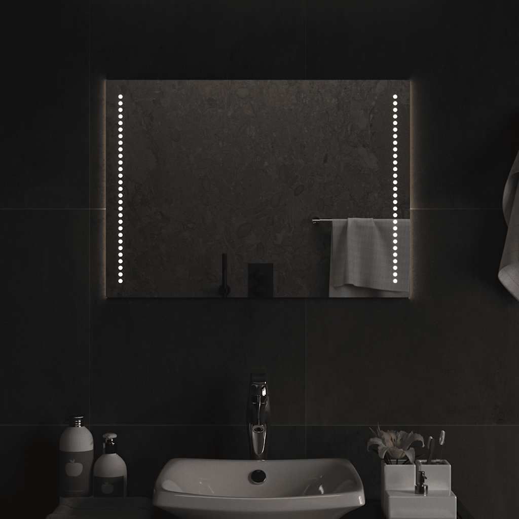 Specchio da Bagno con Luci LED 70x50 cm vidaXL