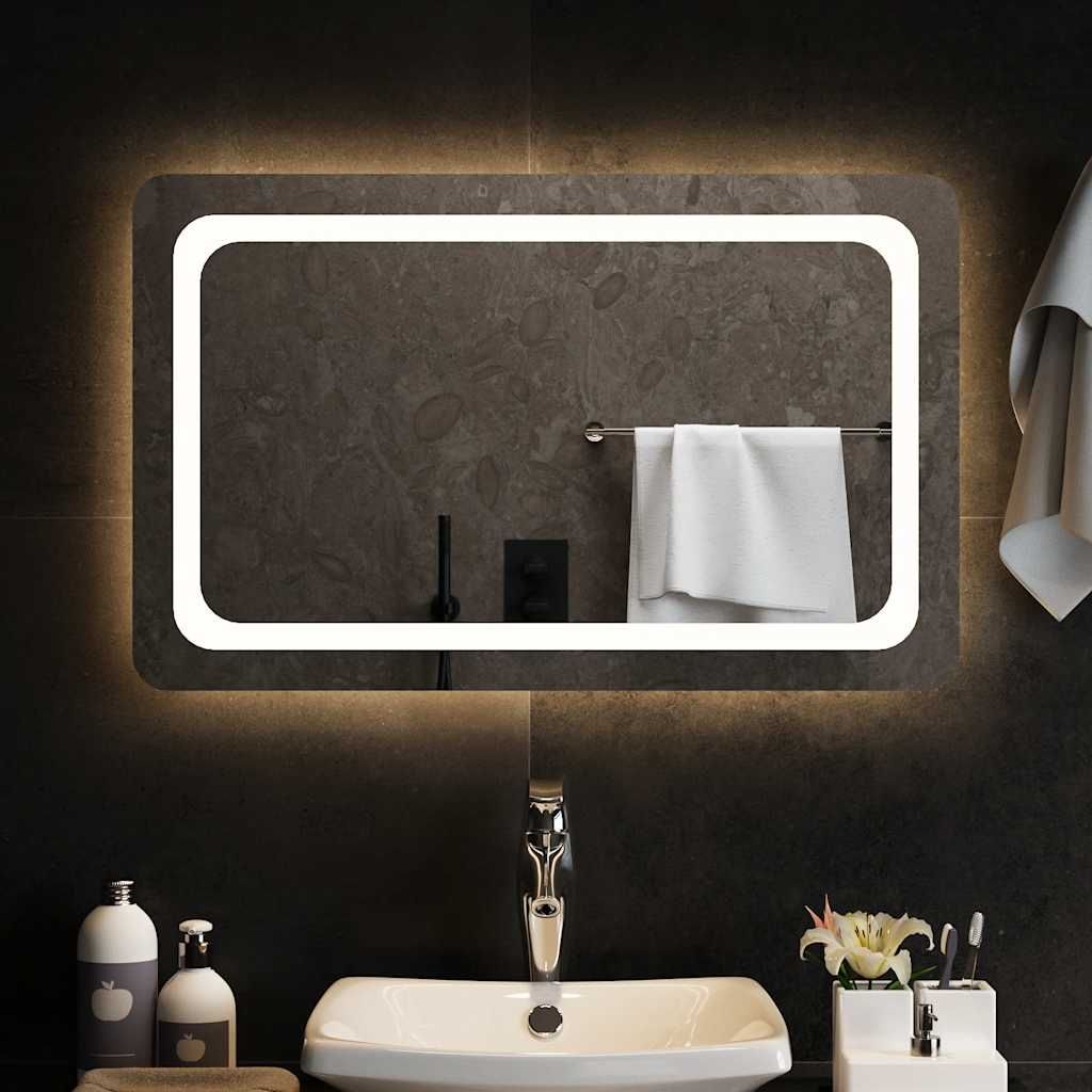 Specchio da Bagno con Luci LED 80x50 cm vidaXL