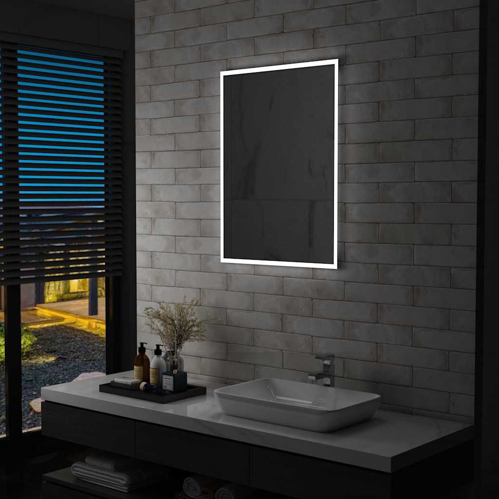 Specchio da Parete a LED per Bagno 60x80 cm vidaXL