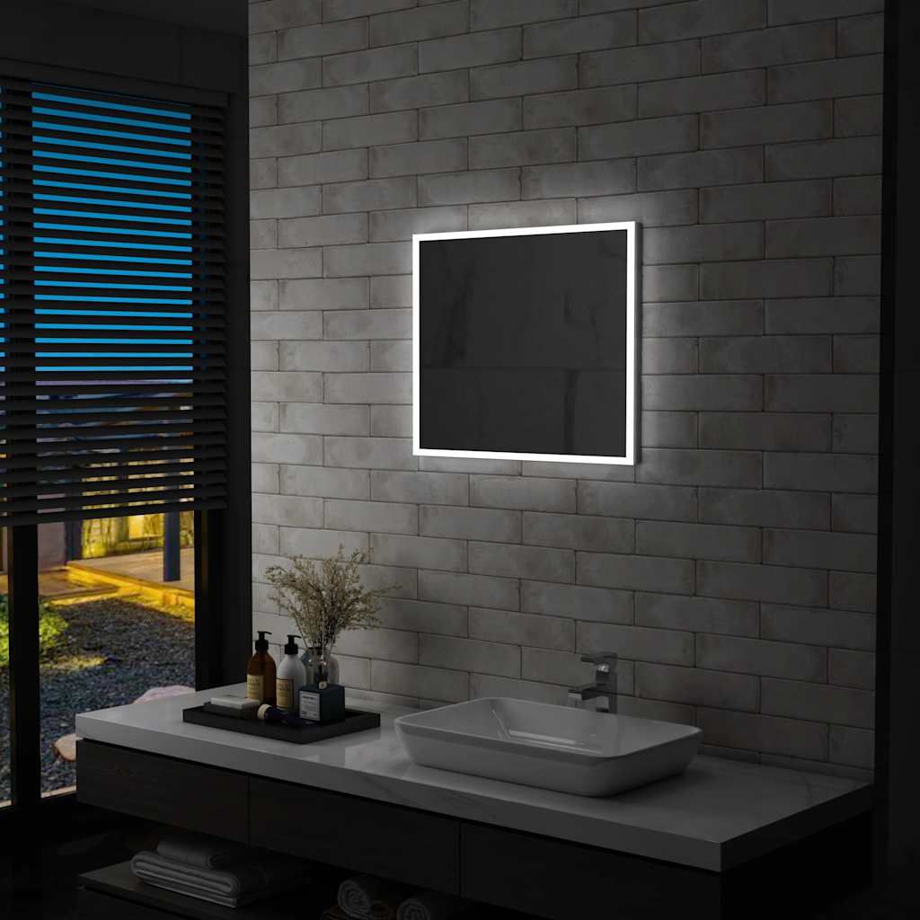 Specchio da Parete a LED per Bagno 60x50 cm vidaXL