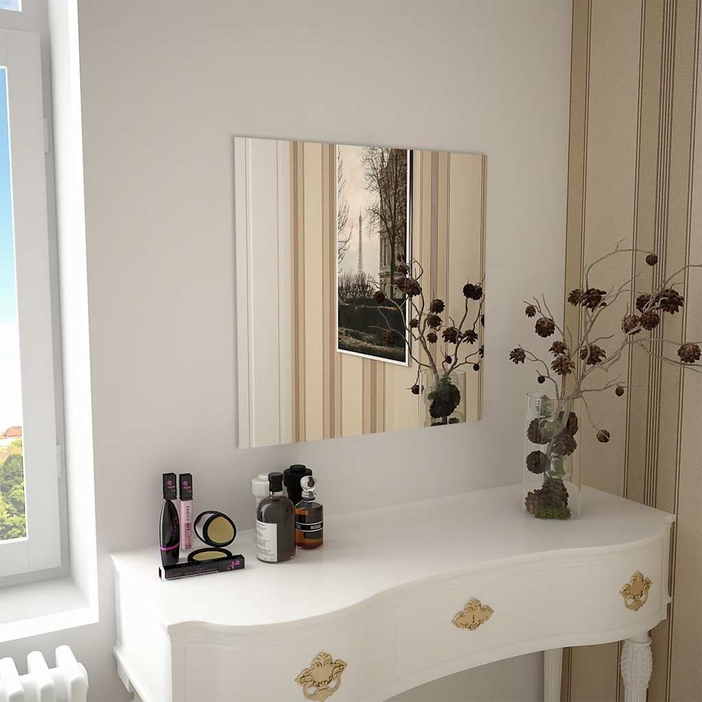 Specchio da Parete 60x60 cm Quadrato in Vetro vidaXL