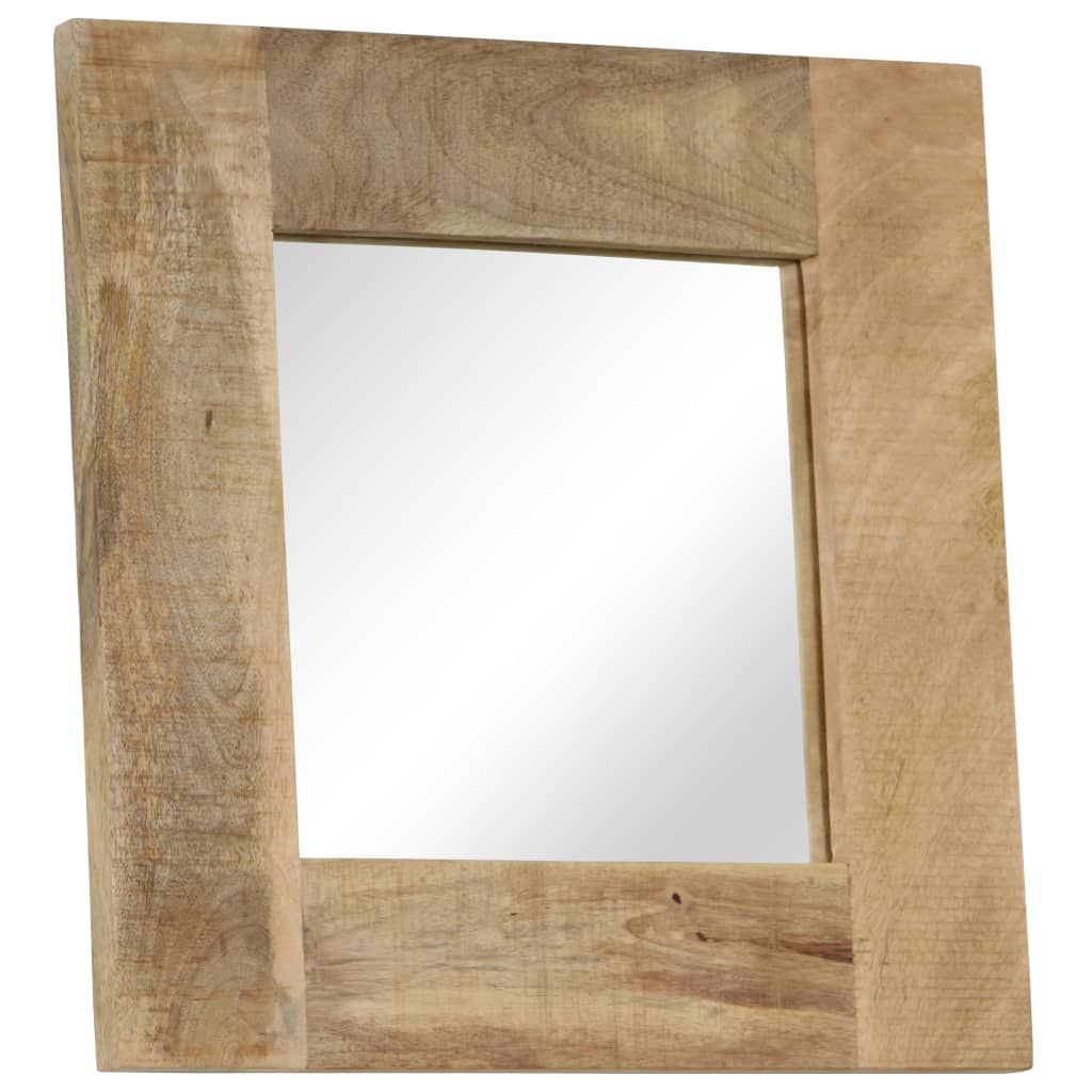 Specchio in Legno Massello di Mango 50x50 cm vidaXL