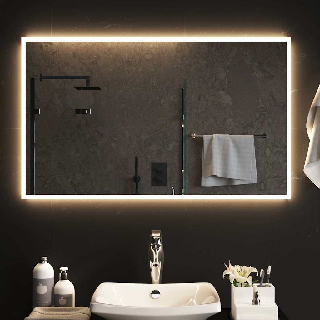 Specchio da Bagno con Luci LED 100x60 cm vidaXL