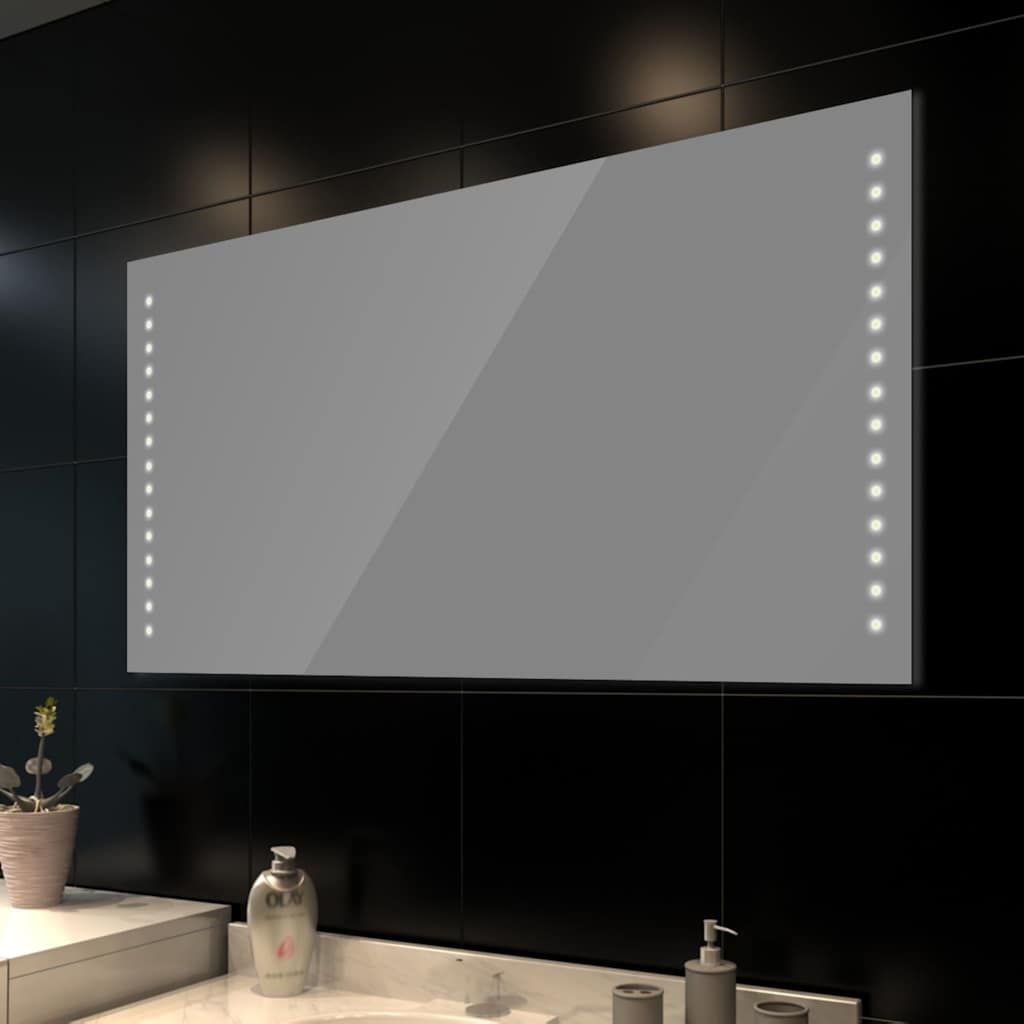 Specchio da bagno 100 x 60 cm( L x H) con luci led vidaXL
