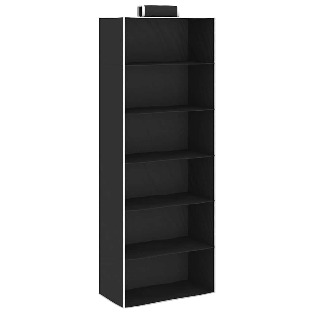 Organizer per Armadio da Appendere con 6 Ripiani 2 pz Tessuto vidaXL