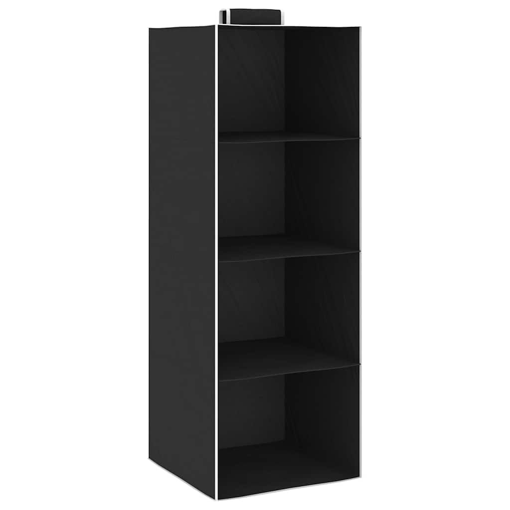Organizer per Armadio da Appendere con 4 Ripiani 2 pz Tessuto vidaXL