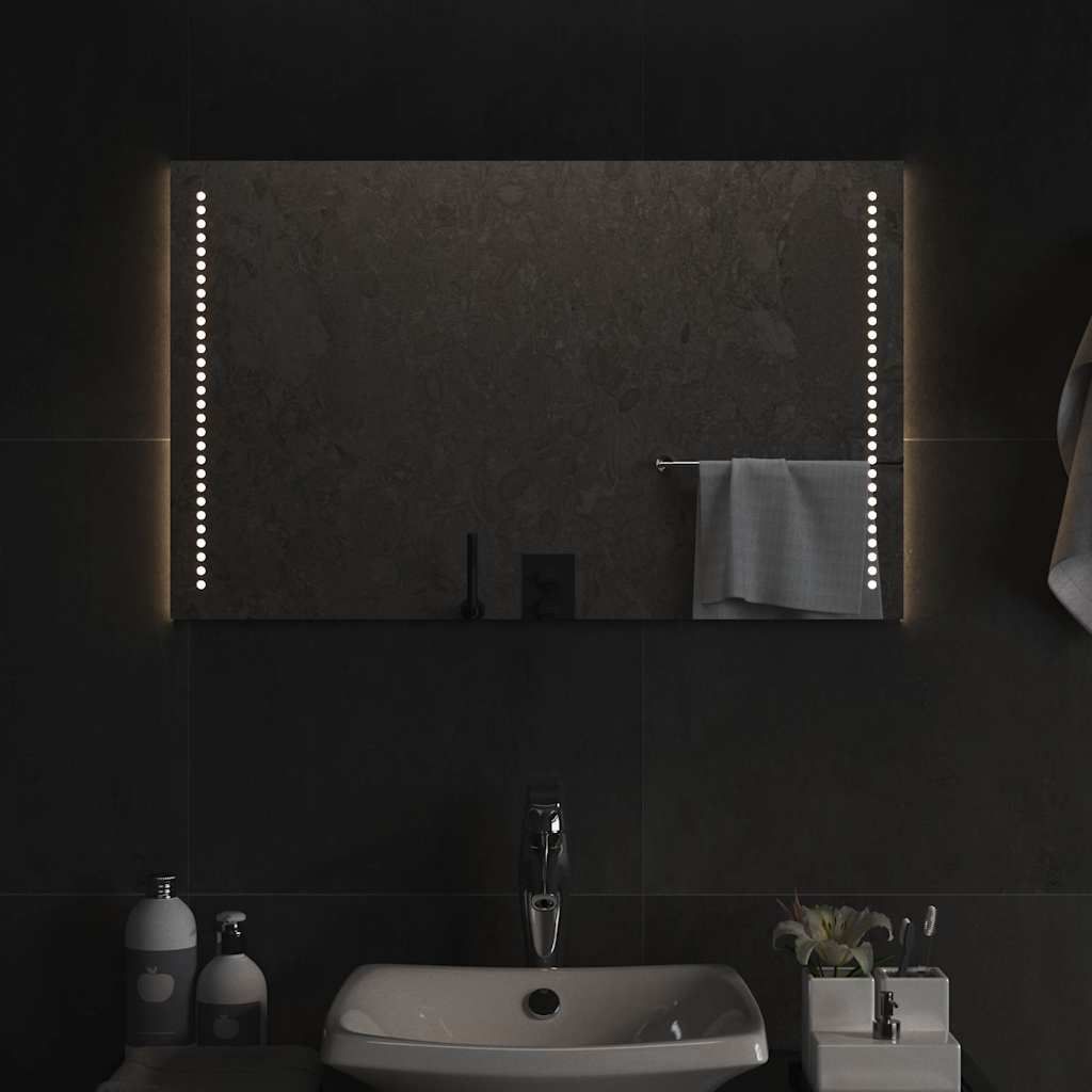 Specchio da Bagno con Luci LED 80x50 cm vidaXL