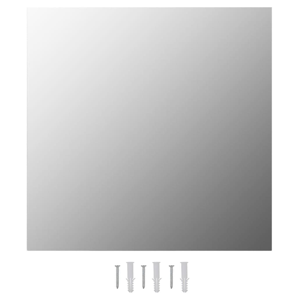 Specchi da Parete 2 pz 50x50 cm Quadrati in Vetro vidaXL