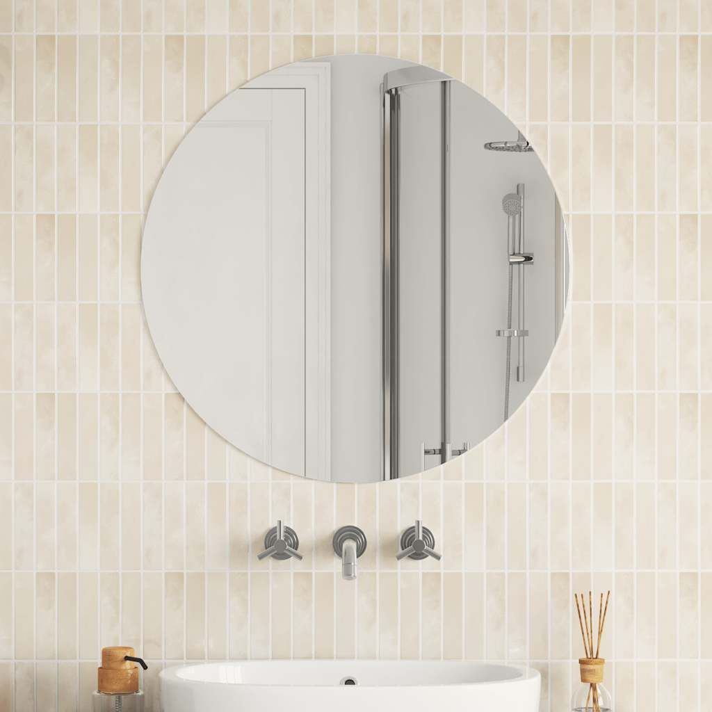 Specchio da Parete 70 cm in Vetro Circolare vidaXL