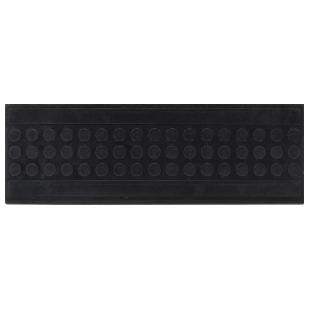 Tappetino per Scale 10 pz 25x75 cm in Gomma vidaXL