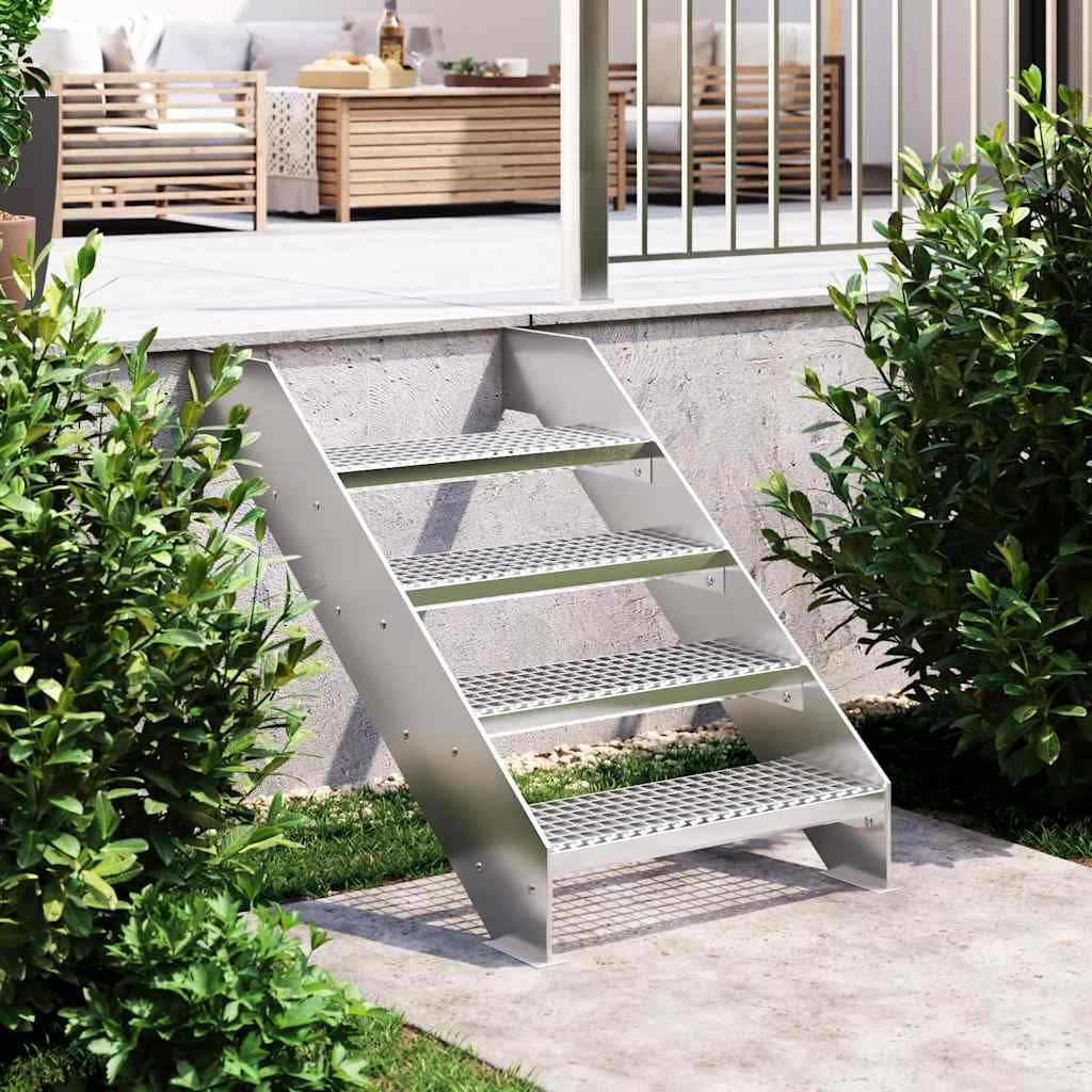 Gradino in Griglia 60x24x7 cm Acciaio Zincato vidaXL