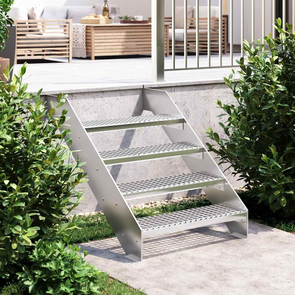 Gradino in Griglia 70x24x7 cm Acciaio Zincato vidaXL