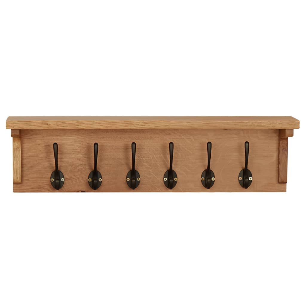 Appendiabiti 60x16x16 cm in Massello di Rovere vidaXL