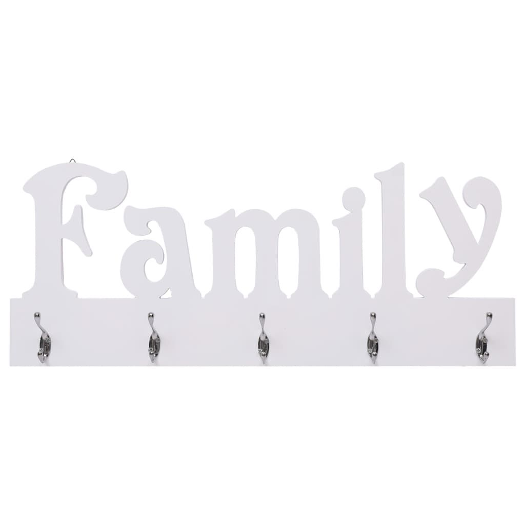 Appendiabiti a Muro FAMILY 74x29,5 cm vidaXL